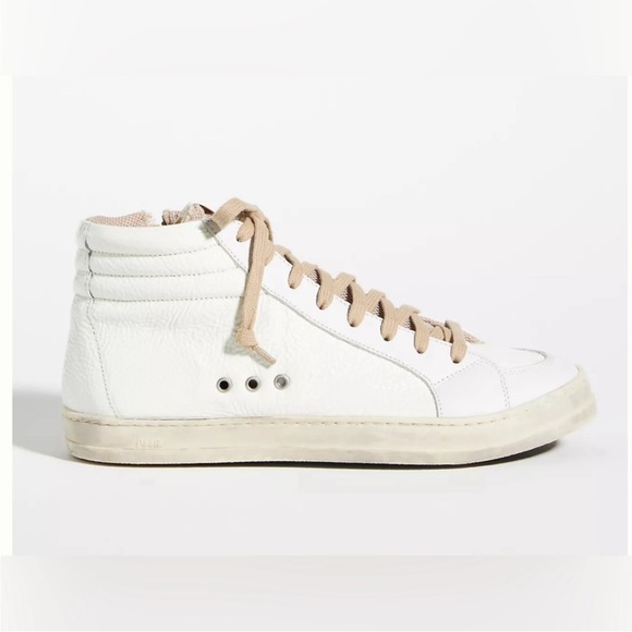 P448 Skate Mid Top Medusa Sneakers Distressed Side Zippers EU 41 (10.5-11) E 543 - Picture 1 of 14